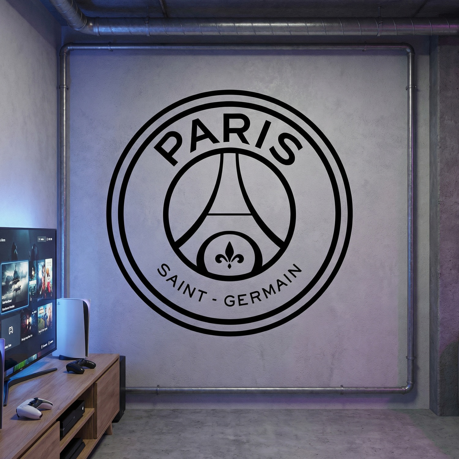 Stickers muraux: Armoiries du Paris Saint-Germain Football Club