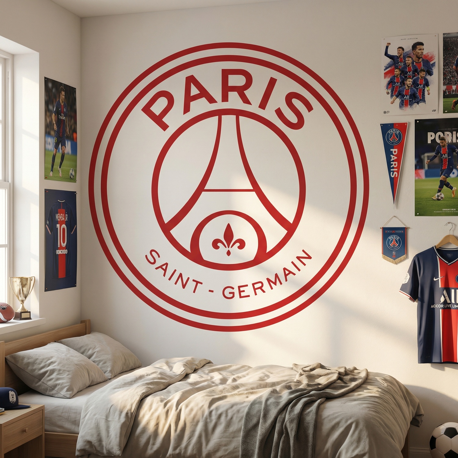 Stickers muraux: Armoiries du Paris Saint-Germain Football Club