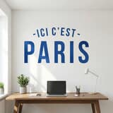 Stickers muraux: PSG Ici c&acute;est Paris 12