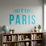 Stickers muraux: PSG Ici c&acute;est Paris 16