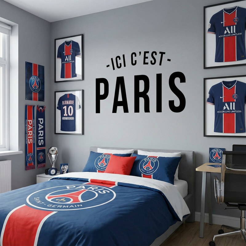 Sticker mural PSG Ici c'est Paris 9