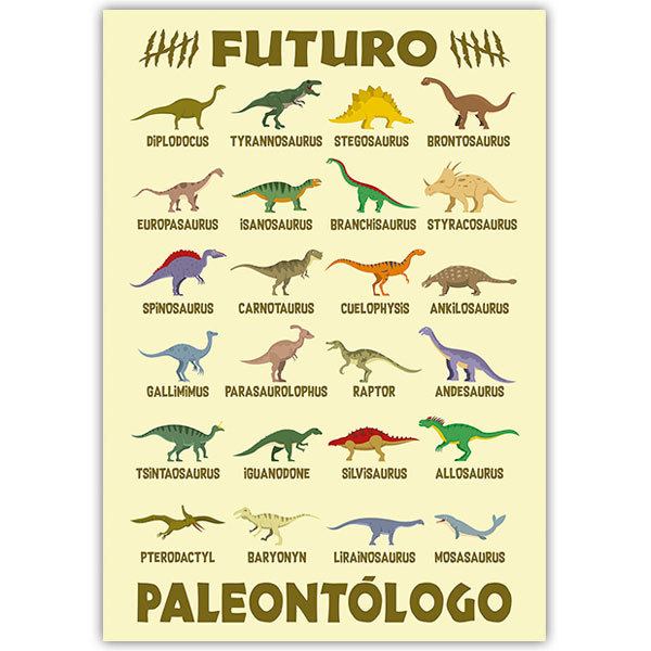 Stickers muraux: Poster adhésif Futur paléontologue