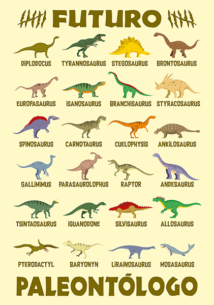 Stickers muraux: Poster adhésif Futur paléontologue