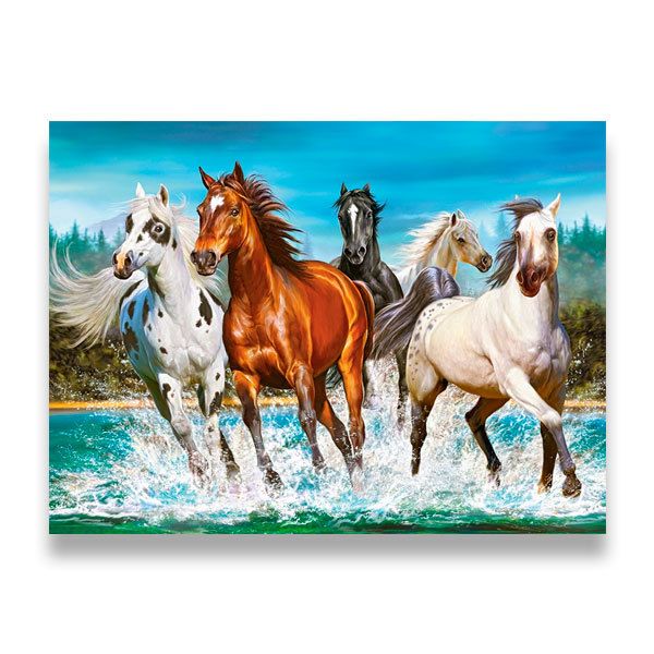 Stickers muraux: Troupeau de chevaux
