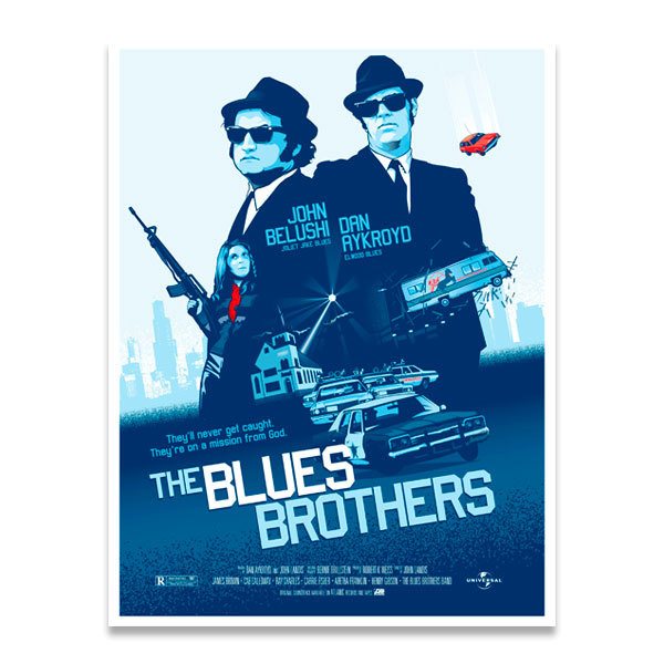 Stickers muraux: The Blues Brothers