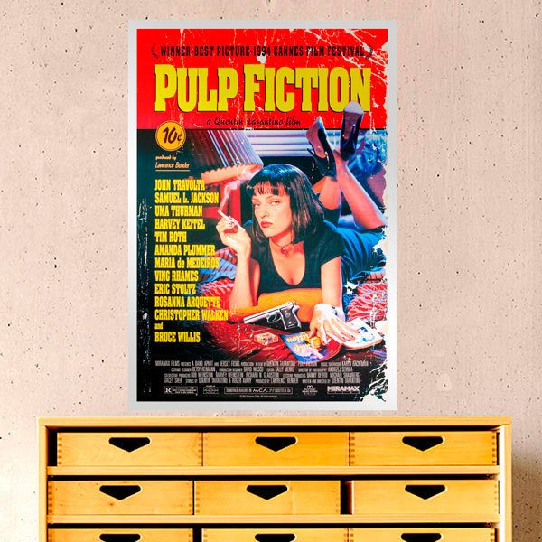 Stickers muraux: Pulp Fiction porté