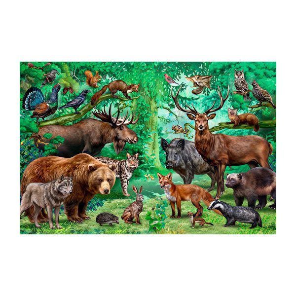 Stickers muraux: Animaux de la Forêt