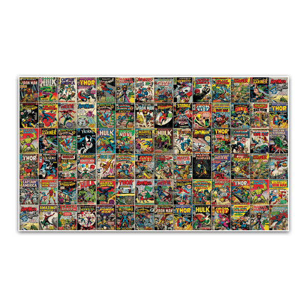 Stickers muraux: Collage de bandes dessinées