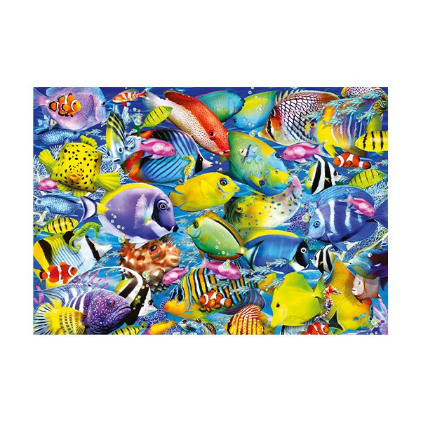 Stickers muraux: Poissons de Couleurs