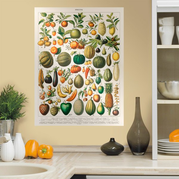 Stickers muraux: Les Types de Fruits
