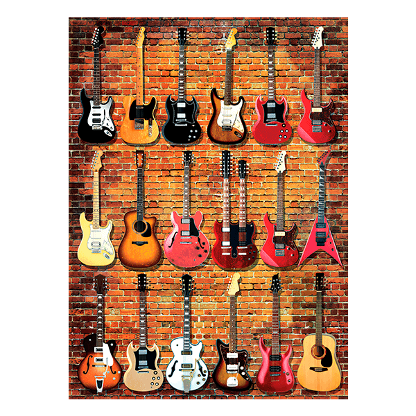 Stickers muraux: Types de guitares