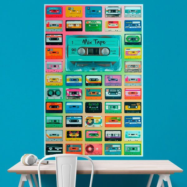 Stickers muraux: Bandes de cassettes