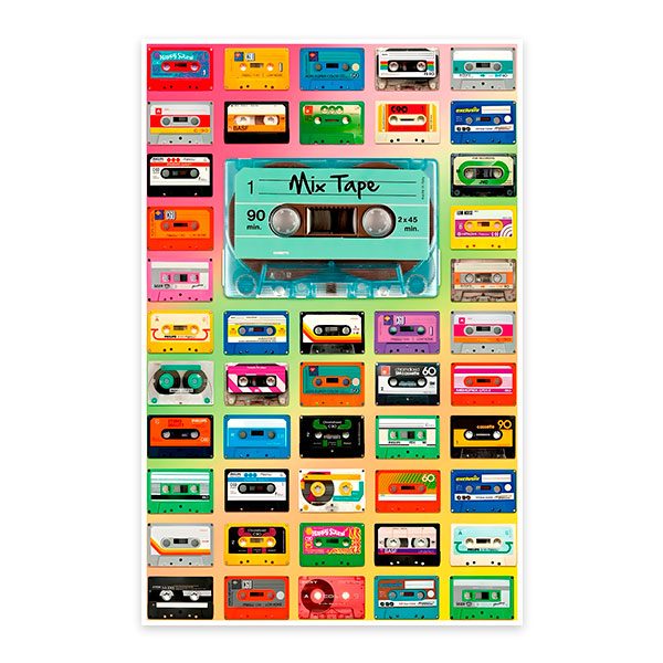 Stickers muraux: Bandes de cassettes