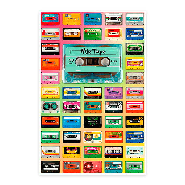 Stickers muraux: Bandes de cassettes