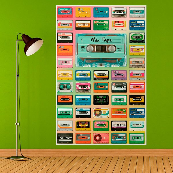 Stickers muraux: Bandes de cassettes