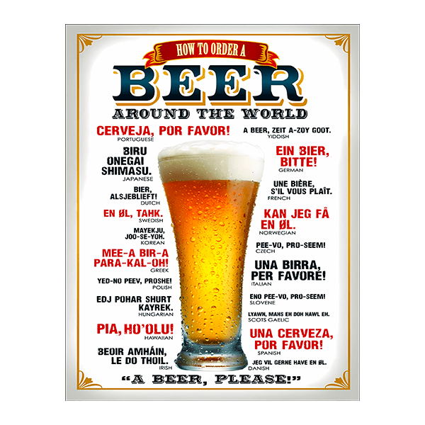 Stickers muraux: Beer around the world