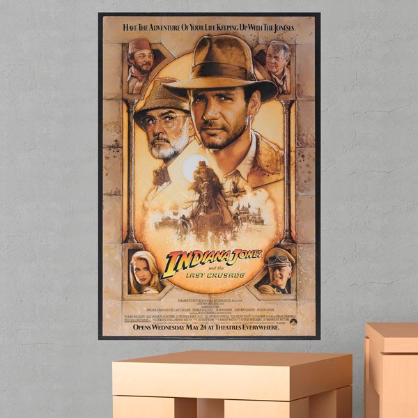 Stickers muraux: Indiana Jones et la dernière croisade