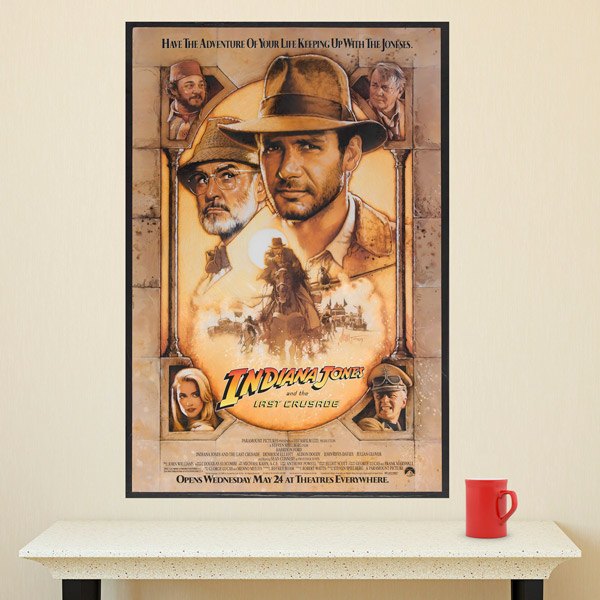 Stickers muraux: Indiana Jones et la dernière croisade