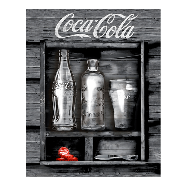 Stickers muraux: Bouteilles de Coca Cola
