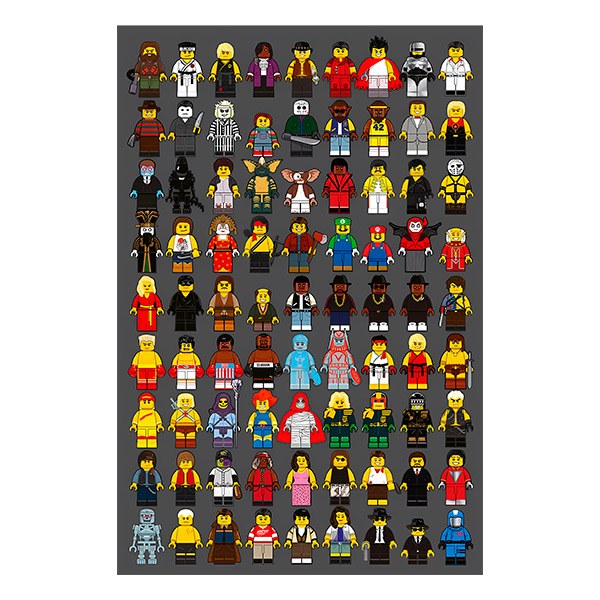 Stickers muraux: Acteurs de films Lego