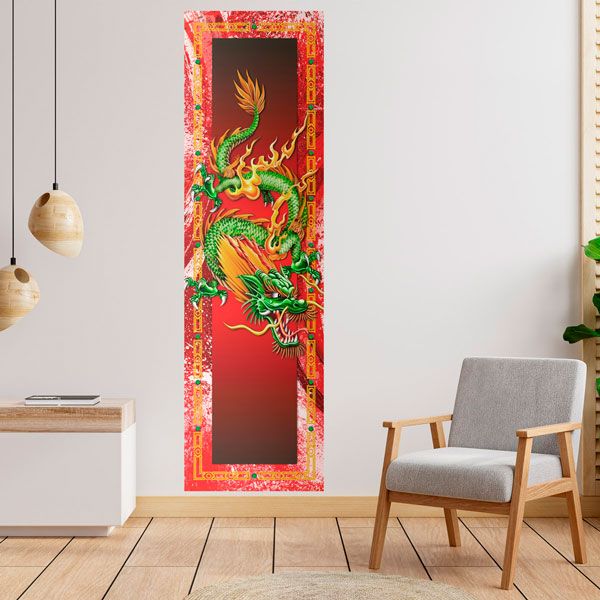 Stickers muraux: Dragon chinois