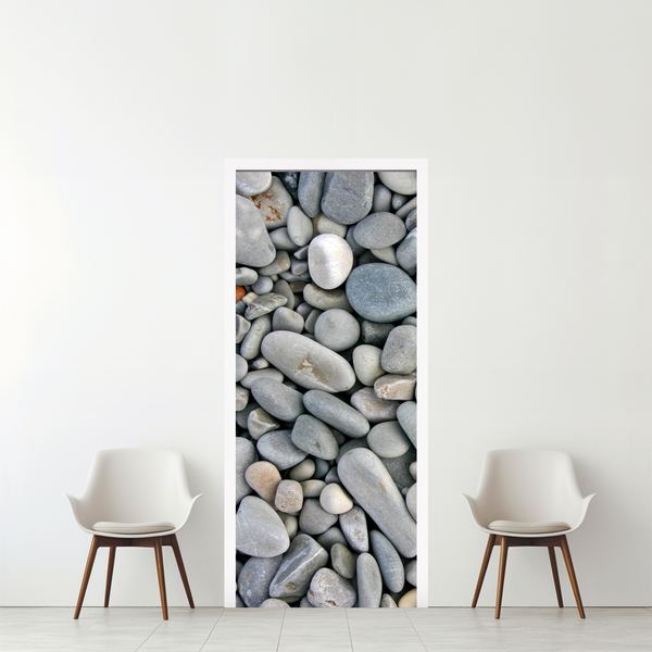 Autocollant Porte 3D Paysage Plage - PVC étanche, 77x200 Cm, Déco Intérieur Facile à Poser