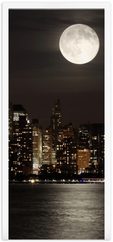 Stickers muraux: Porte Lune dans Manhattan