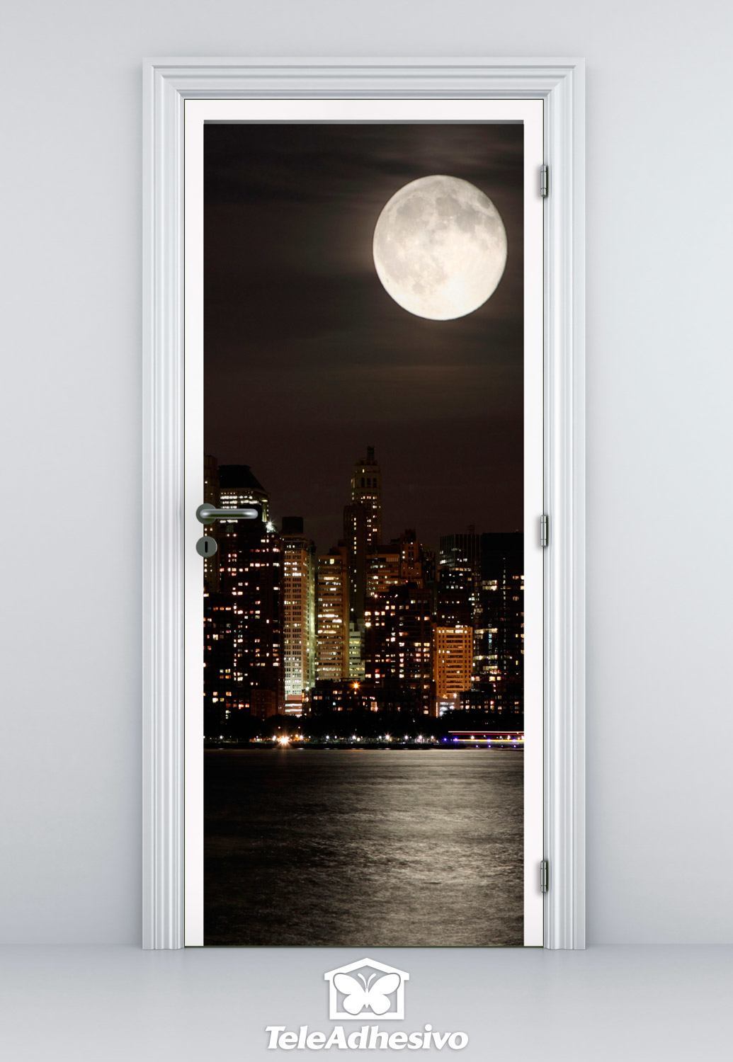 Stickers muraux: Porte Lune dans Manhattan