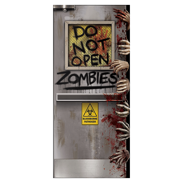 Stickers muraux: Danger Zombies