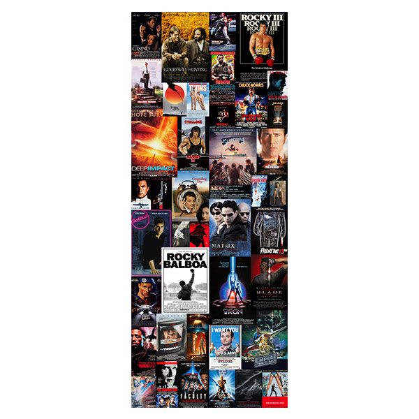 Stickers muraux: Films de cinéma des années 80 et 90