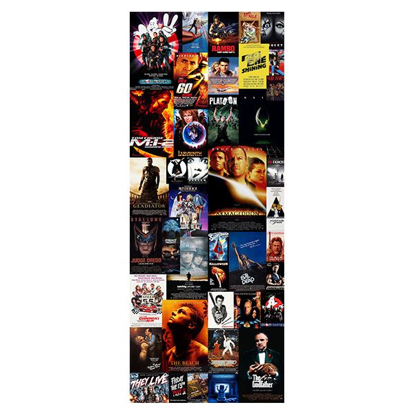 Stickers muraux: Films de cinéma des années 80 et 90 IV