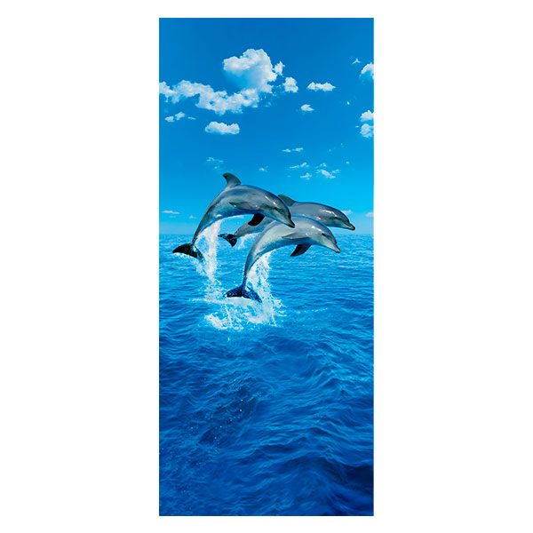 Stickers muraux: Dauphins qui sautent 