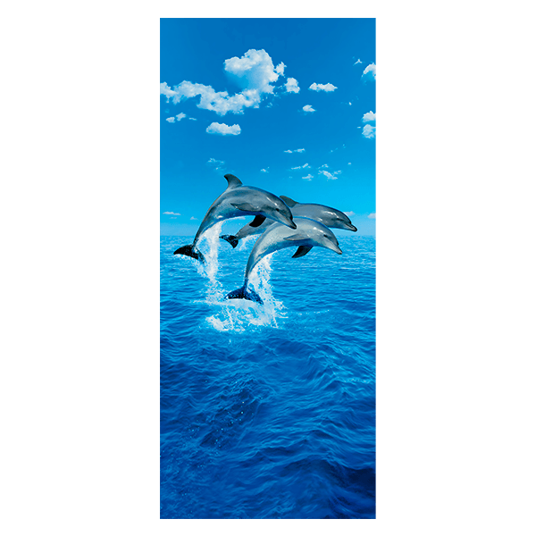 Stickers muraux: Dauphins qui sautent 