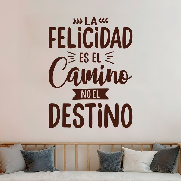 Stickers muraux: La felicidad es el camino
