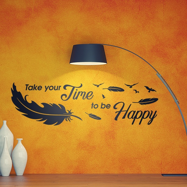Stickers muraux: Take time to be happy