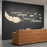 Stickers muraux: Il est temps d'&ecirc;tre Heureux 15