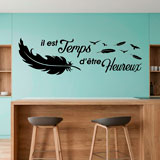 Stickers muraux: Il est temps d'&ecirc;tre Heureux 8