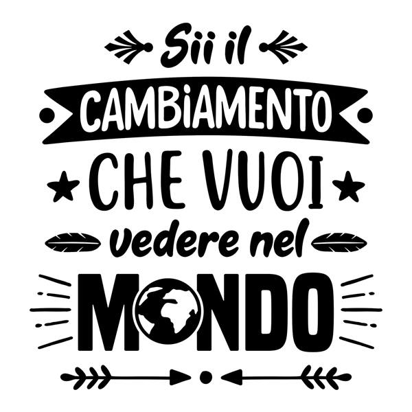 Stickers muraux: Sii il cambiamento che vuoi