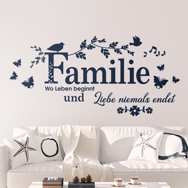 Stickers muraux: Familie, wo das Leben begin