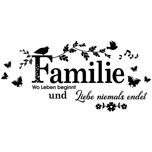 Stickers muraux: Familie, wo das Leben begin