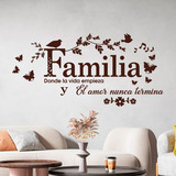 Stickers muraux: Familia, donde la vida empieza 2