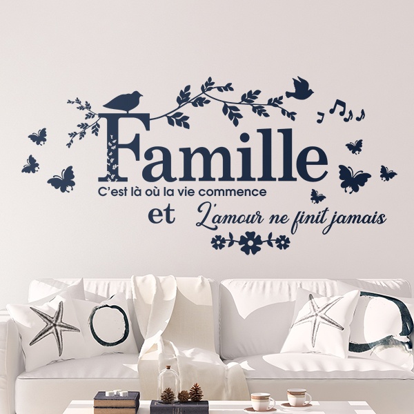 Stickers muraux: La famille, là où la vie commence