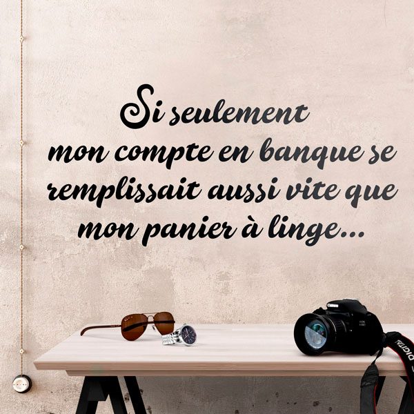 Si seulement mon compte en banque se remplissait a 2/3