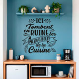 Stickers muraux: Ici Tombent en Ruine les Merveilles de la Cuisine 21