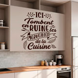 Stickers muraux: Ici Tombent en Ruine les Merveilles de la Cuisine 22