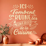 Stickers muraux: Ici Tombent en Ruine les Merveilles de la Cuisine 6