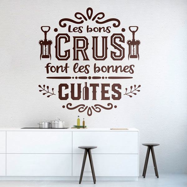 Stickers muraux: Les bons crus font les bonnes cuites