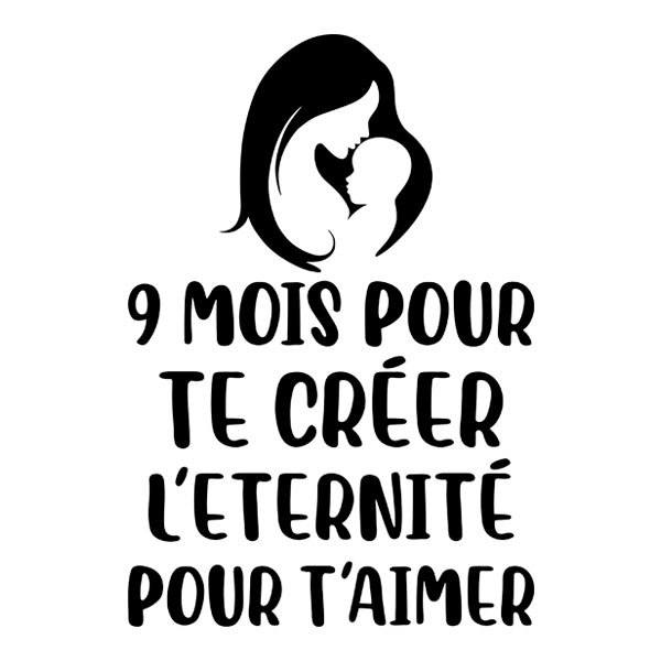 Stickers muraux: 9 Mois pour te Créer