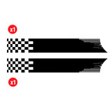 Autocollants: Côtés Vinyle 2x Kit Racing Drapeaux 3