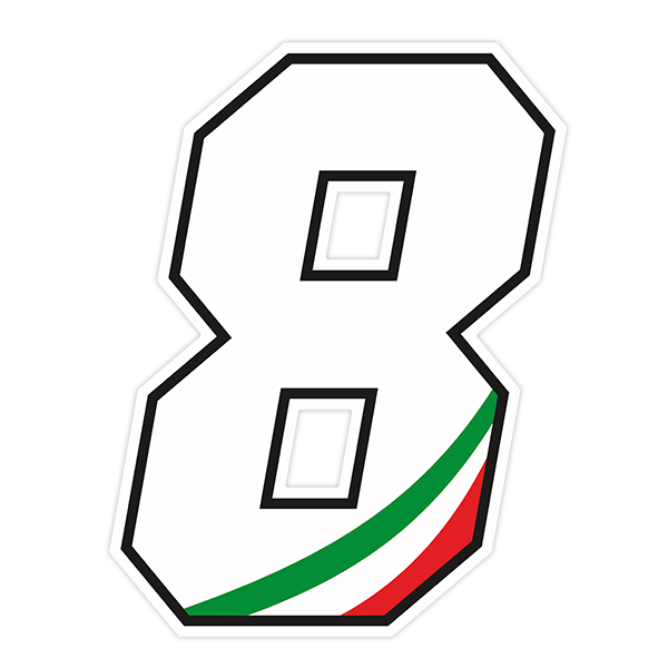 Autocollants: Numéros Italie